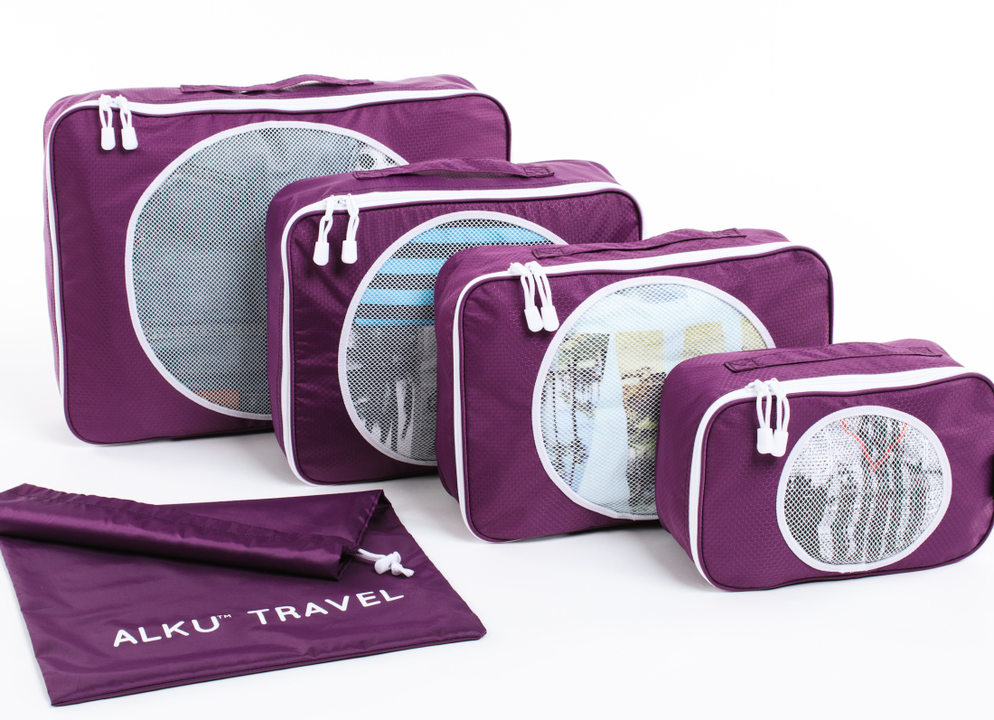 Alku Travel Packing Cubes 4 Set w